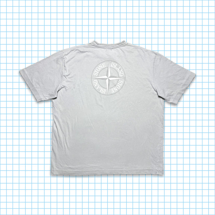 Late 00’s Stone Island Compass Spellout Tee - Extra Large