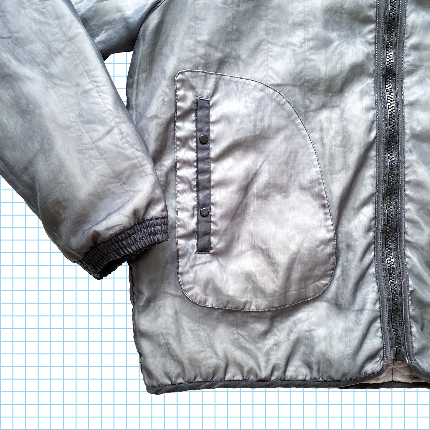 Veste matelassée en maille monofilament Stone Island AW03' - Extra Large