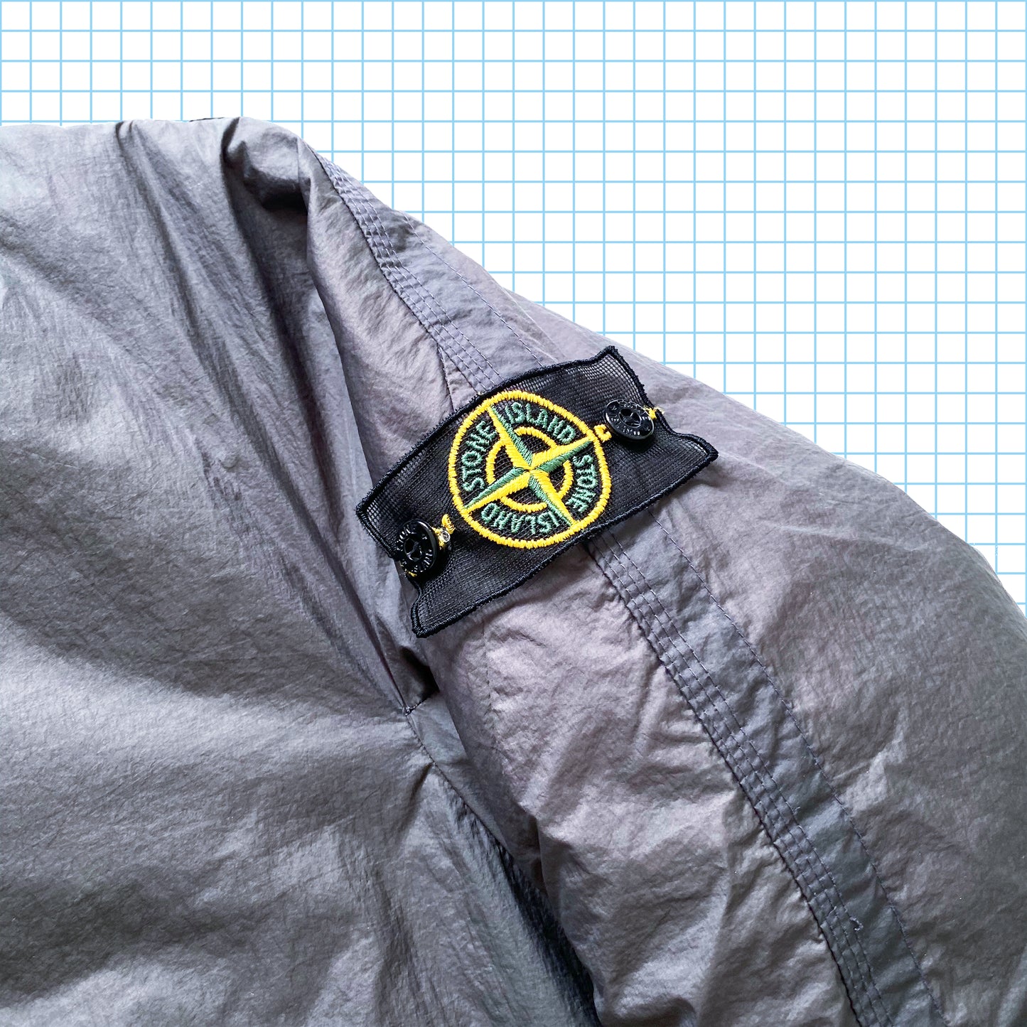 Stone Island Mesh Badge Nylon Down Jacket AW09’ - Large