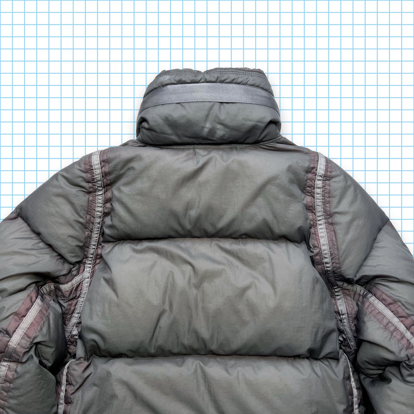 Stone Island Opaque Nylon Tela Goose Down Puffer Jacket AW07' - Medium