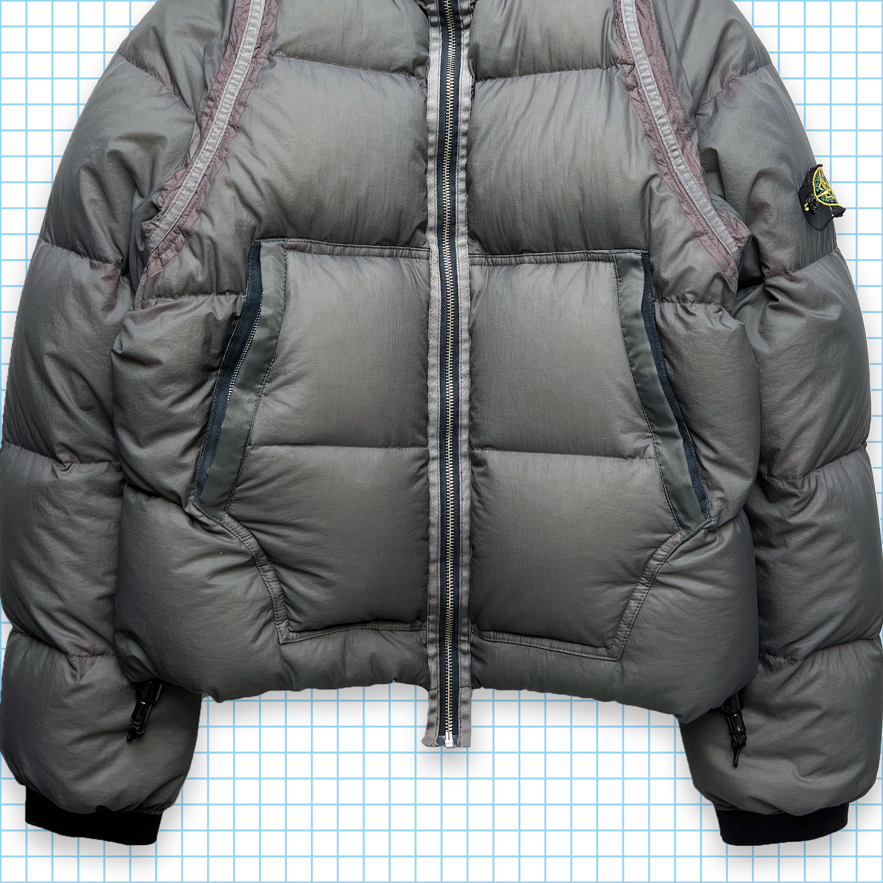 Stone Island Opaque Nylon Tela Goose Down Puffer Jacket AW07 Stone Island Opaque Nylon Tela Goose Down Puffer Jacket AW07