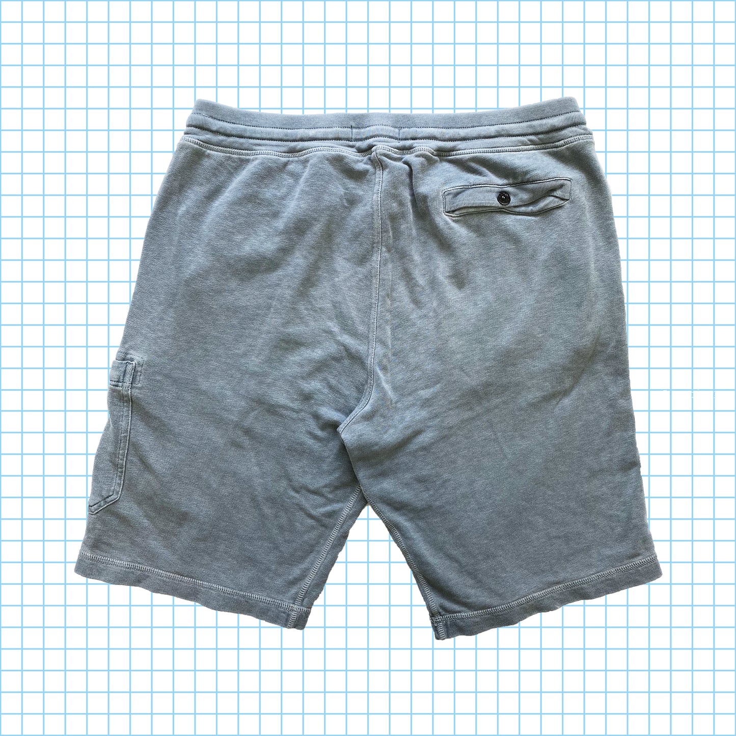 Short de survêtement gris surteint Stone Island PE14' - Grand / Extra Large