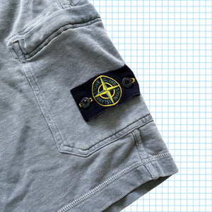 Stone Island オーバーダイ グレー スウェット ショーツ SS14' - L / Extra L