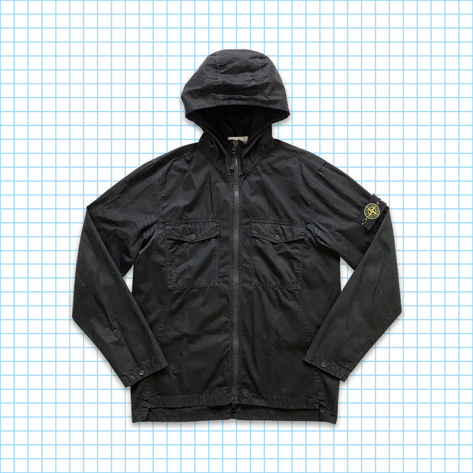 Stone Island Stealth Black Hooded Overshirt SS18’ - Large