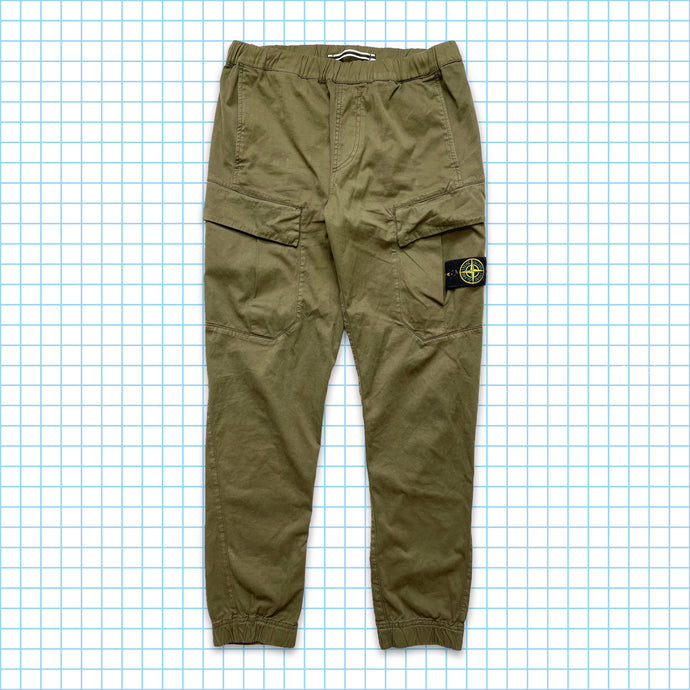 Stone Island Khaki Green Cuffed Cargo Pants AW16' - 32