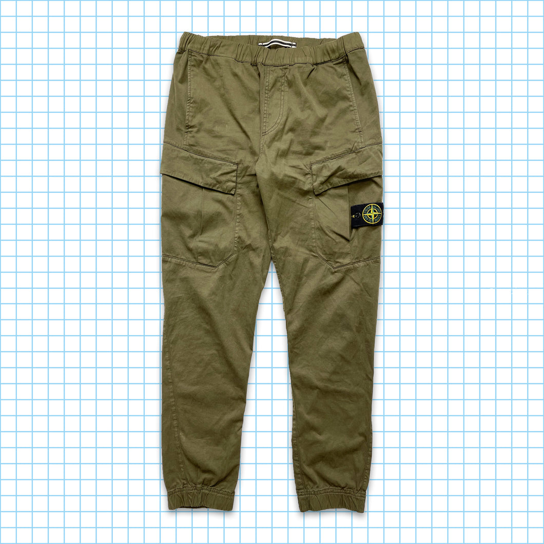 Stone Island Khaki Green Cuffed Cargo Pants AW16' - 32