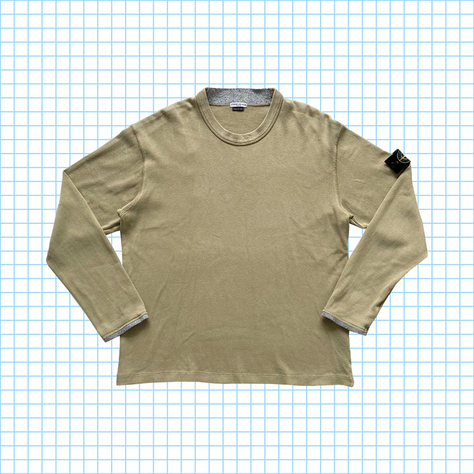 Vintage Stone Island Khaki Crewneck AW03’ - Extra Large