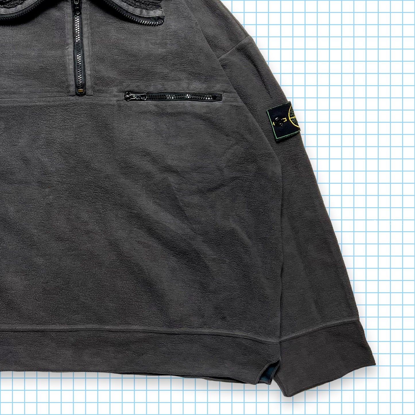 Vintage Stone Island Fleece Quarter Zip AW95' - Medium / Large