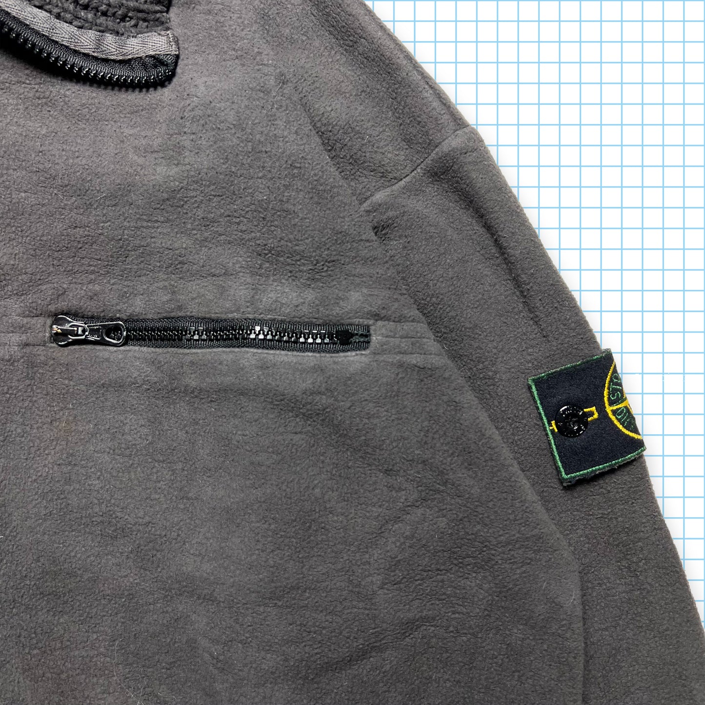 Vintage Stone Island Fleece Quarter Zip AW95' - Medium / Large