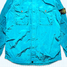Load image into Gallery viewer, Stone Island Aqua Blue Double Breast Pocket Nylon Metal Overshirt SS15’ - Large