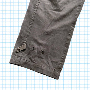Vintage Stone Island Mole Skin Grey Jet Pants AW99’ - 34/36" Waist