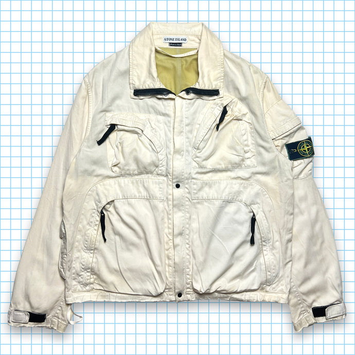 Stone Island Veste multi-poches jaune clair SS98' - Moyen / Grand