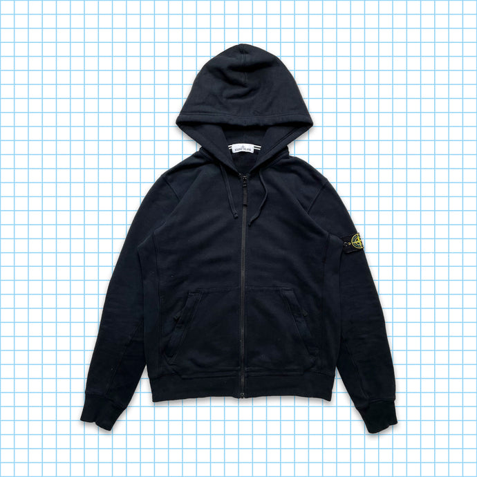 Stone Island ステルス ブラック ジップ パーカー AW15' - 特大