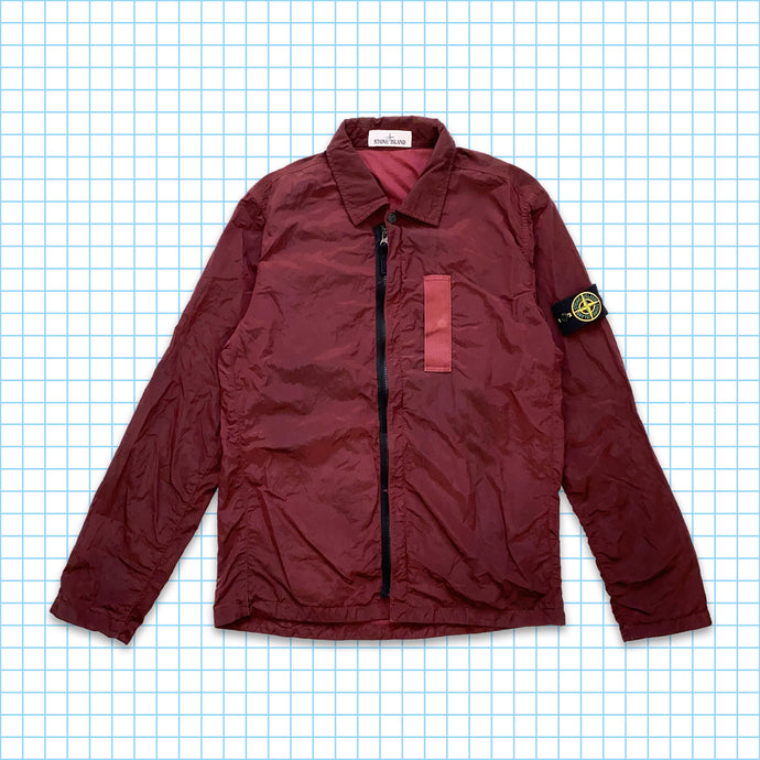 Stone Island Surchemise en nylon et métal bordeaux AW17' - Moyen