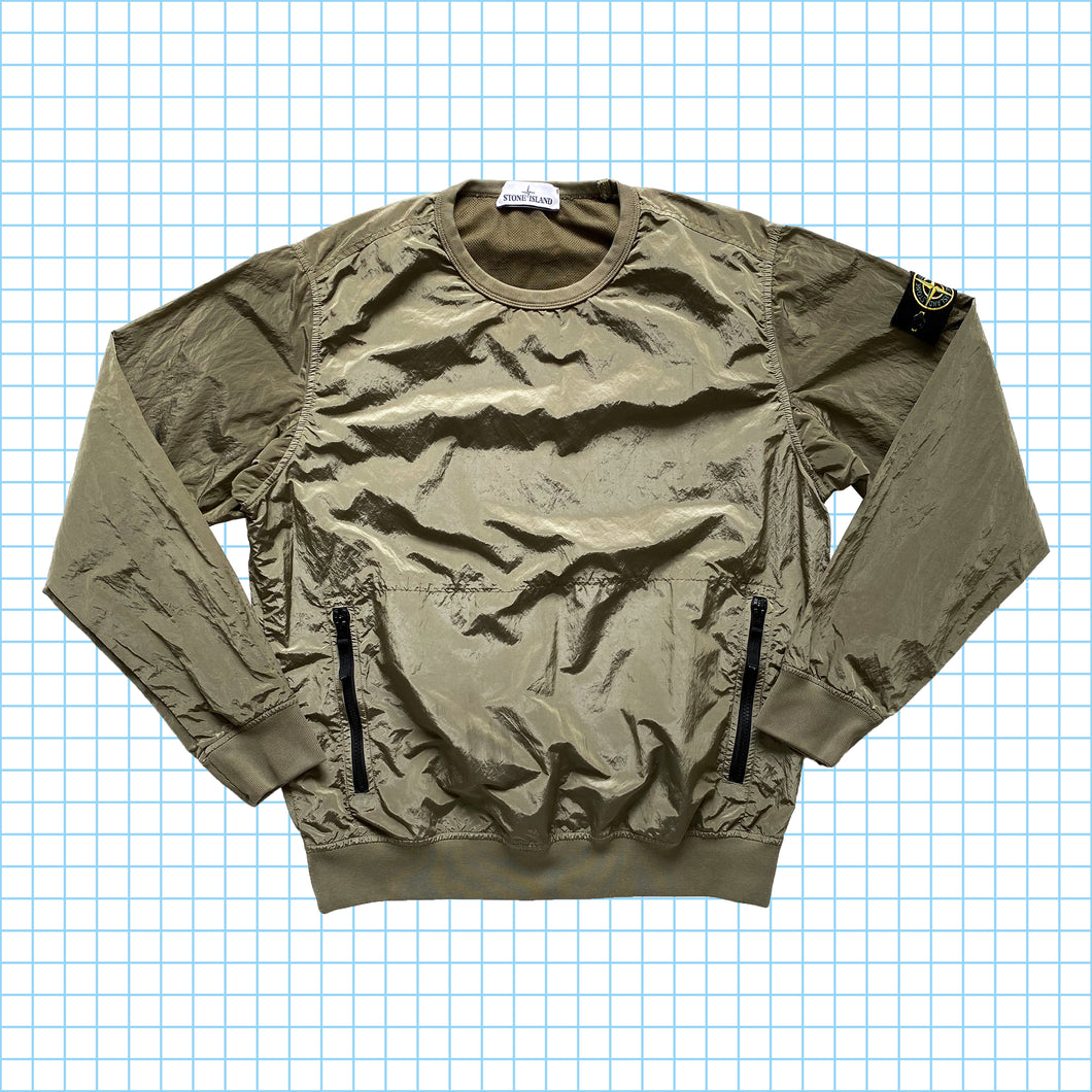 Stone Island Khaki Nylon Metal Sweatshirt AW18’ - Medium