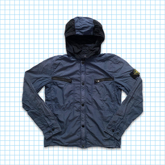 Surchemise à capuche amovible en métal et nylon Stone Island SS15' - Medium