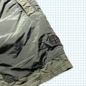 Stone Island Khaki Green Nylon Metal Swim Shorts - Small / Medium