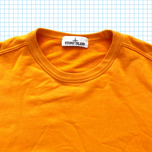 Stone Island Bright Orange Crewneck - Large