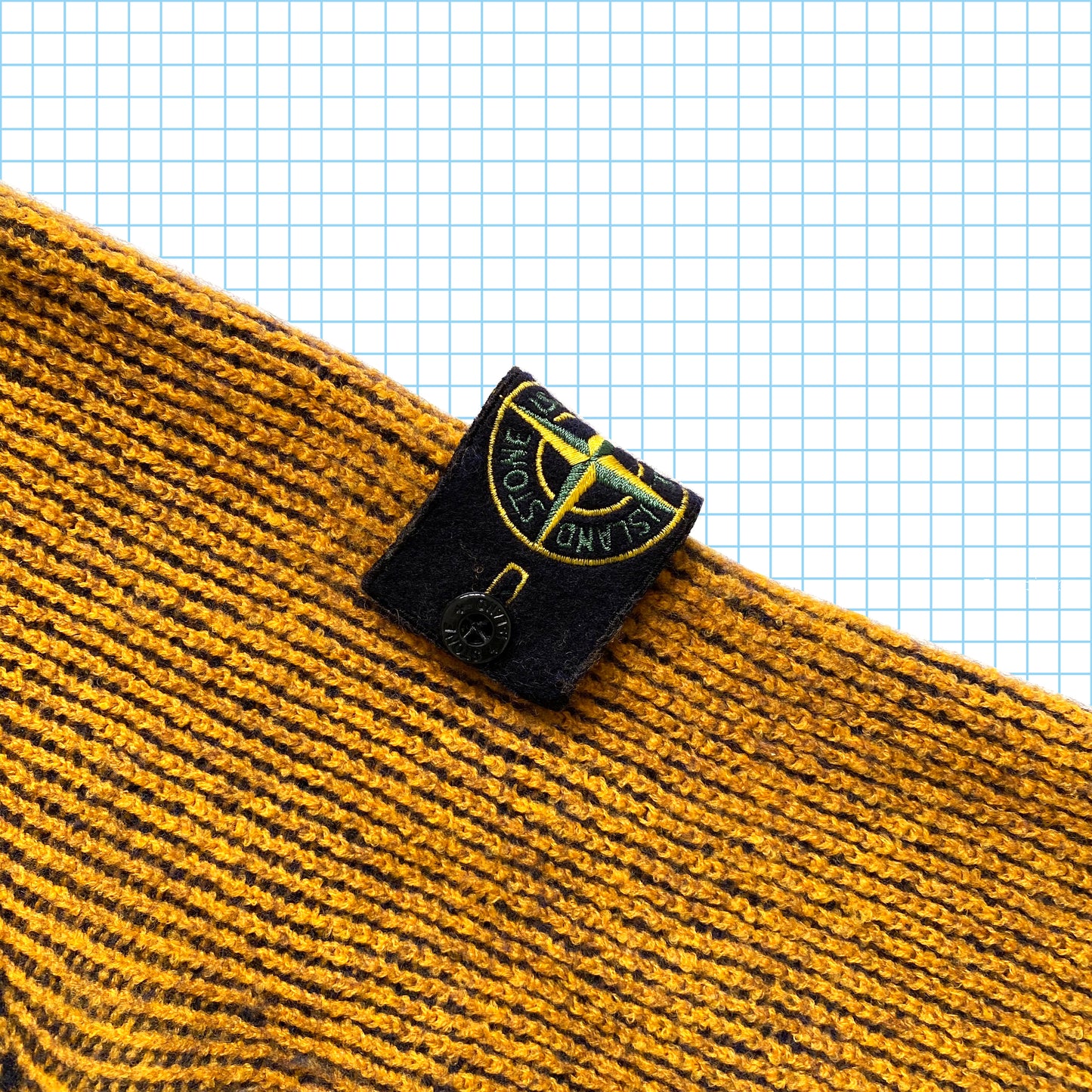 Stone Island sur tricot hachuré - Petit