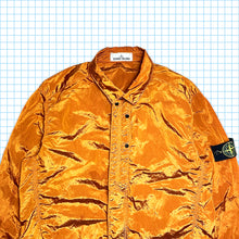 画像をギャラリービューアに読み込む, Stone Island バーント オレンジ ナイロン メタル オーバー シャツ SS16&#39; - L