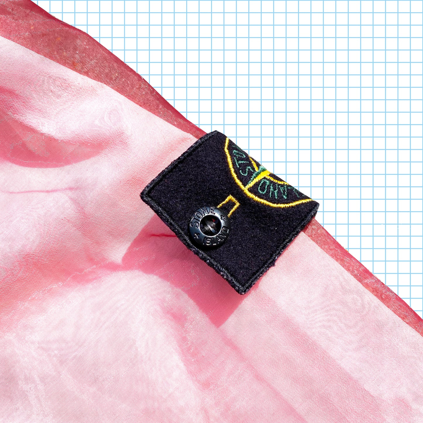 Veste à membrane extérieure en maille rose Stone Island SS01' - Extra Large