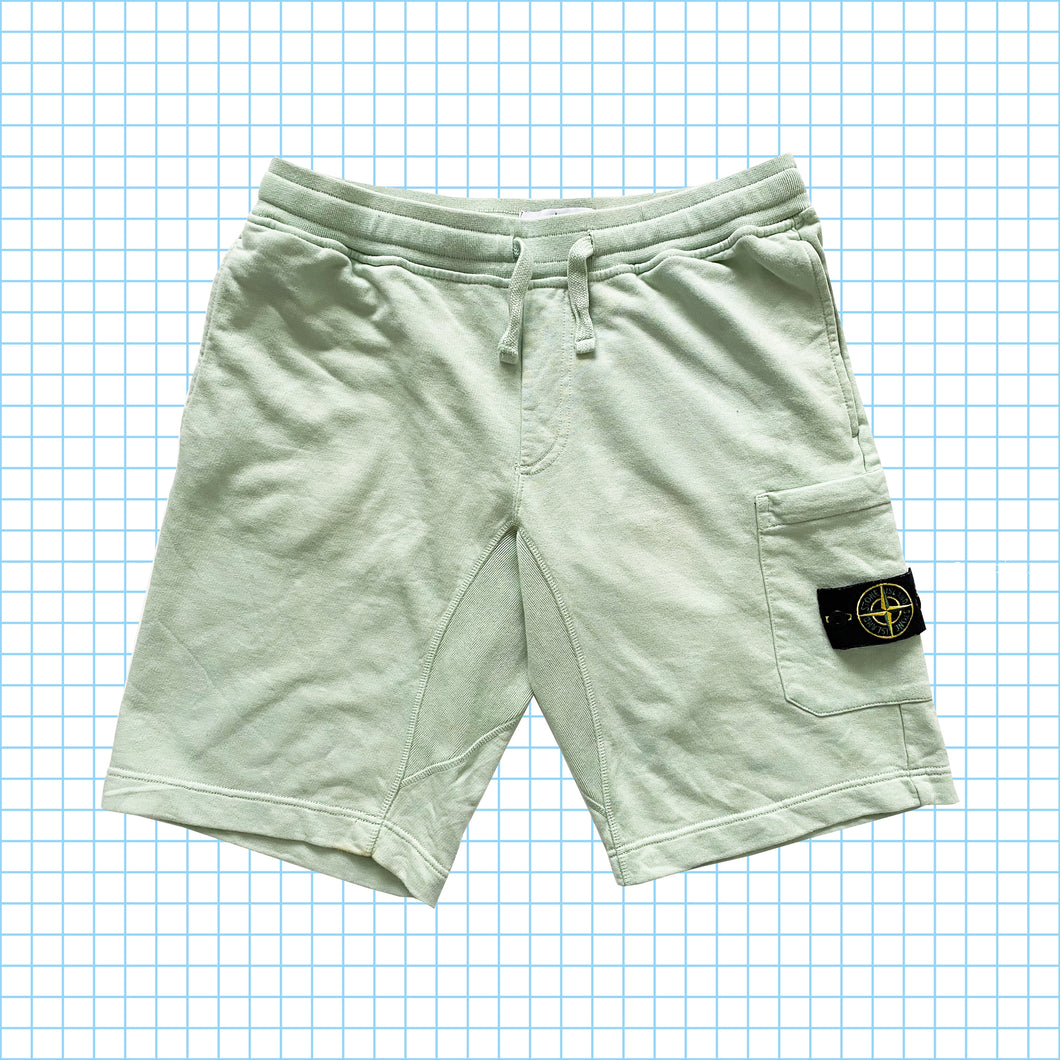 Stone Island Pistachio Green Garment Dyed Cargo Shorts SS18’ - Large