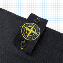 Load image into Gallery viewer, Vintage Stone Island Black Heavy Ribbed Quarter Zip - Large / Extra Large