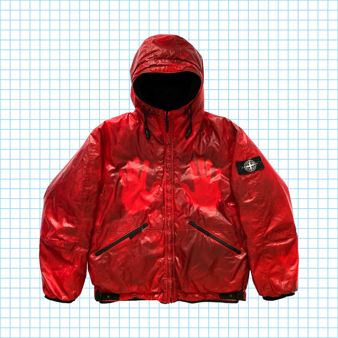 Veste de glace rouge Stone Island 010'