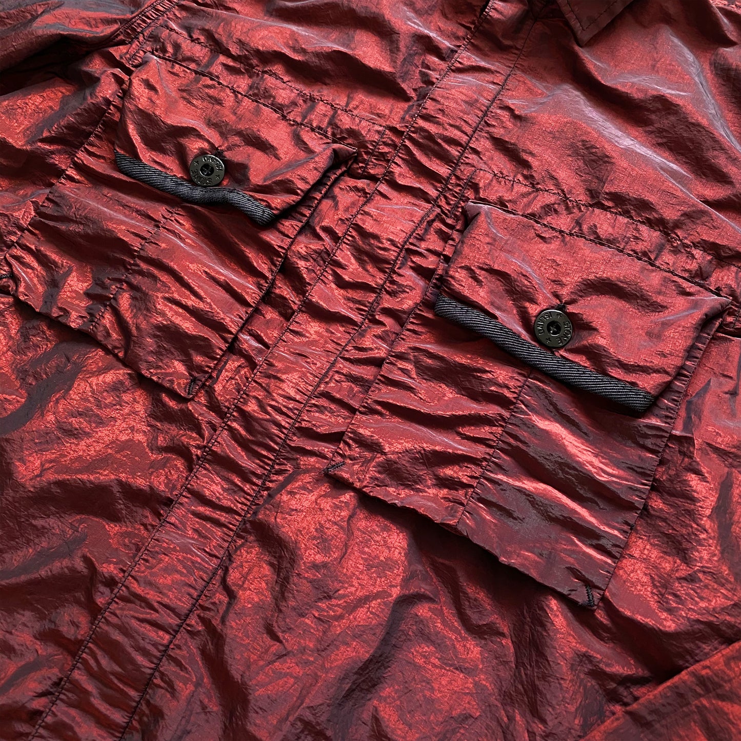 Trame métallique en nylon rouge Stone Island SS17' - Moyen / Grand