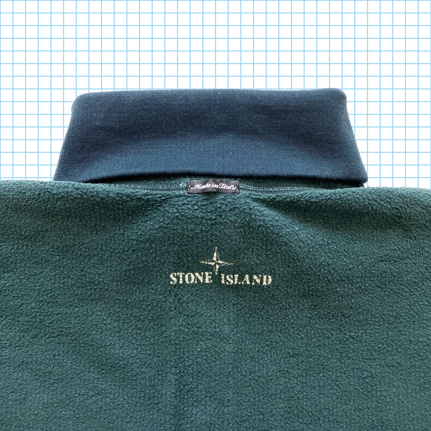 Vintage Stone Island Réversible Quart Zip Col Roulé AW97' - Extra Large
