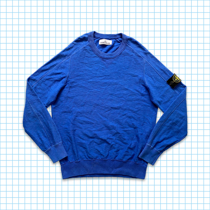 Stone Island Bleu Royal Crewneck SS14' - Grand