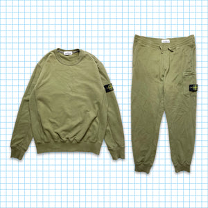 Stone Island Khaki Green Full Tracksuit - Large / Extra Large