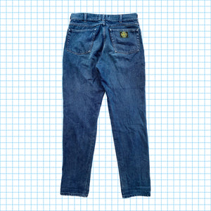 vintage fin des années 90 Stone Island Washed Midnight Navy Denim Jeans - Taille 30/32 »