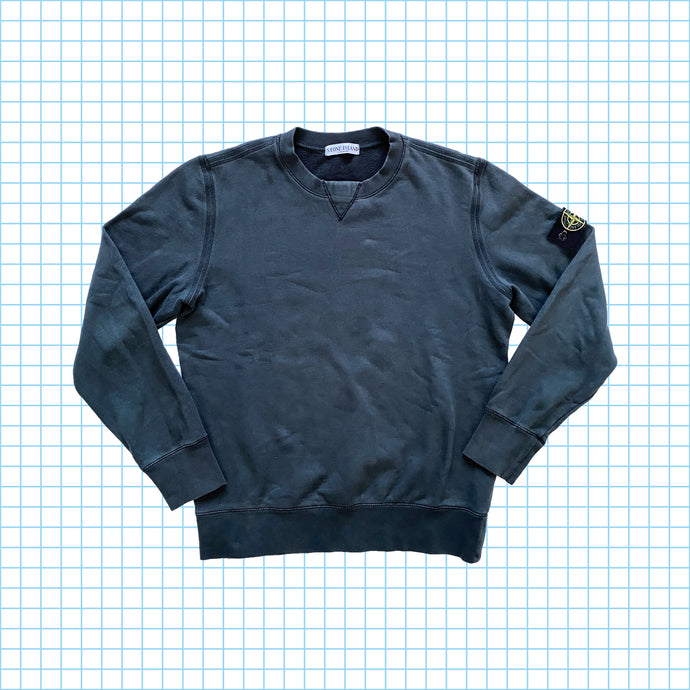 Stone Island Washed Black Sweatshirt - Extra Large