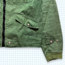 Load image into Gallery viewer, Early 00&#39;s Stone Island Multi Pocket Washed Forest Green Flight Jacket - Medium