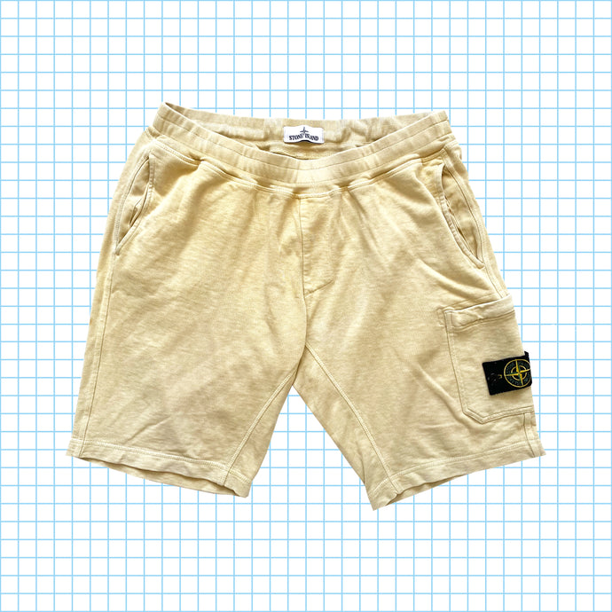 Short cargo teint en pièce jaune brumeux Stone Island SS17' - Large