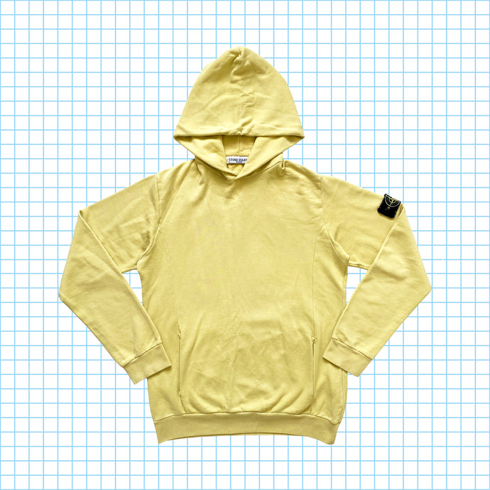 Stone Island パステル イエロー パーカー SS10' - 特大