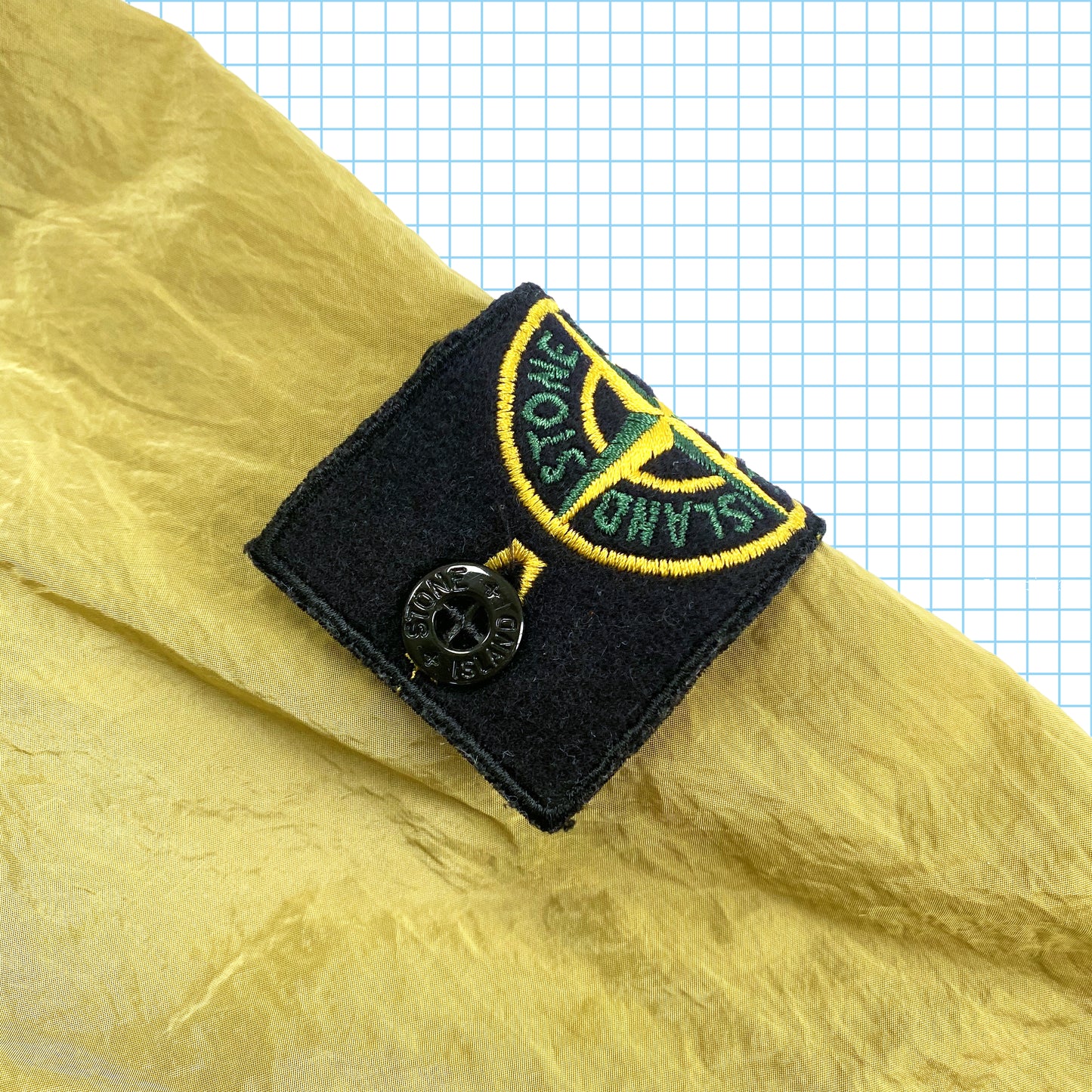 Surchemise Stone Island en nylon métal jaune - Extra Large