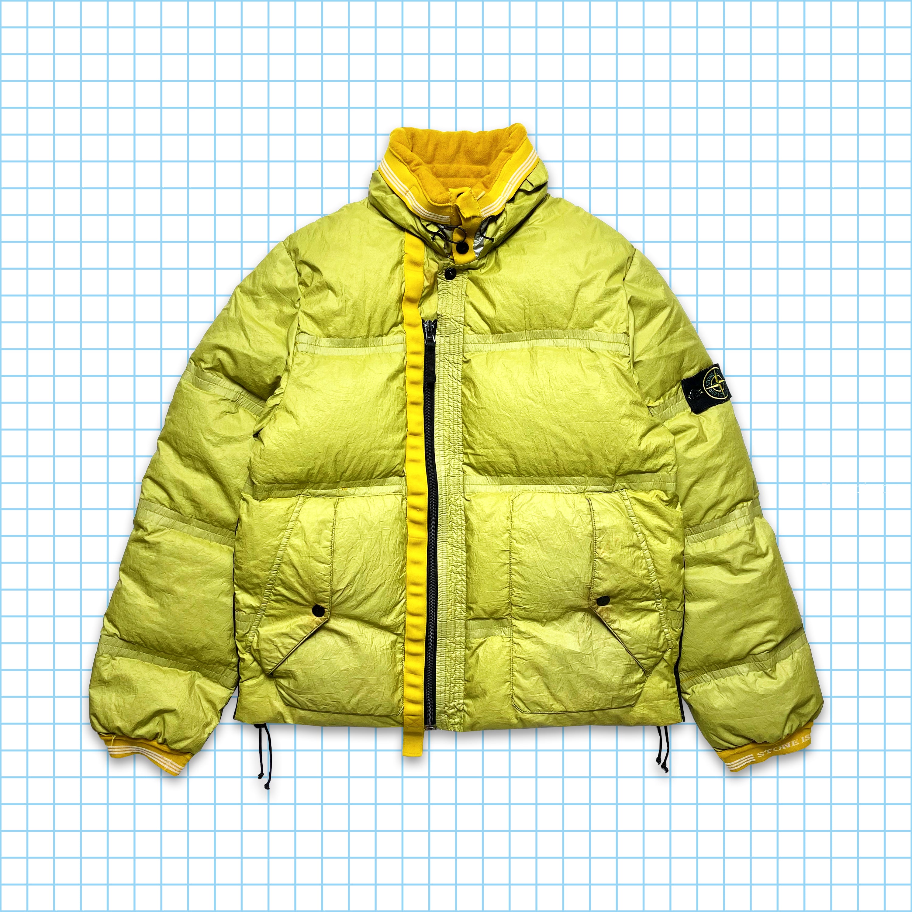 Stone island lamy flock clearance jacket yellow