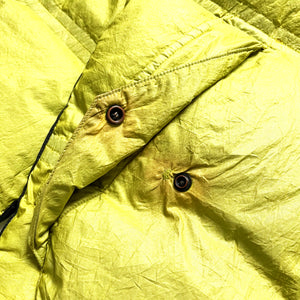 Stone Island Yellow/Green Lamy Flock Down Jacket AW05’ - Medium