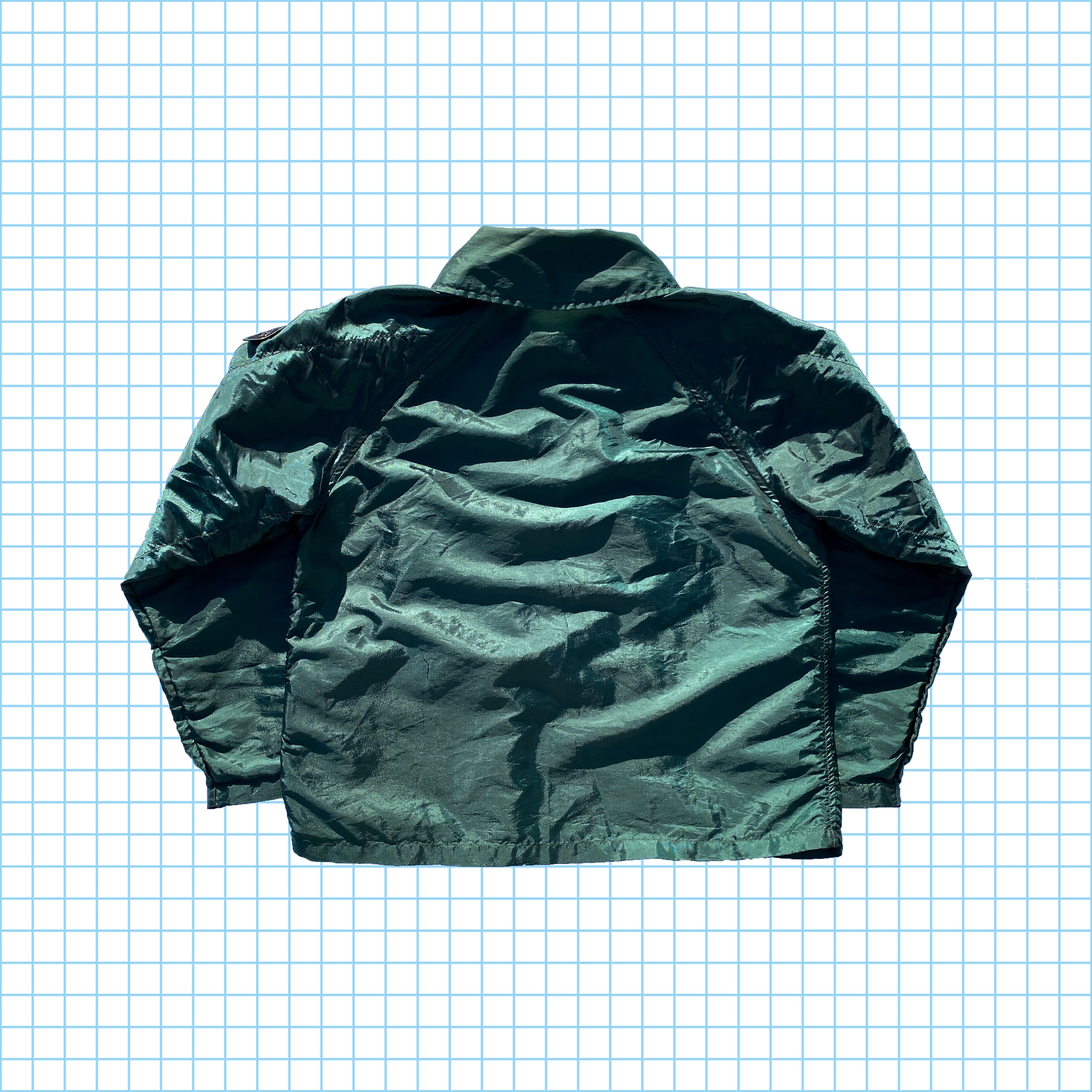 Stone Island ボトル グリーン D リング シマー ジャケット 95