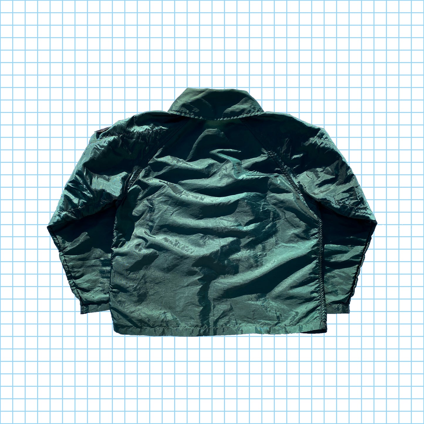 Veste scintillante avec anneau en D vert bouteille Stone Island 95'