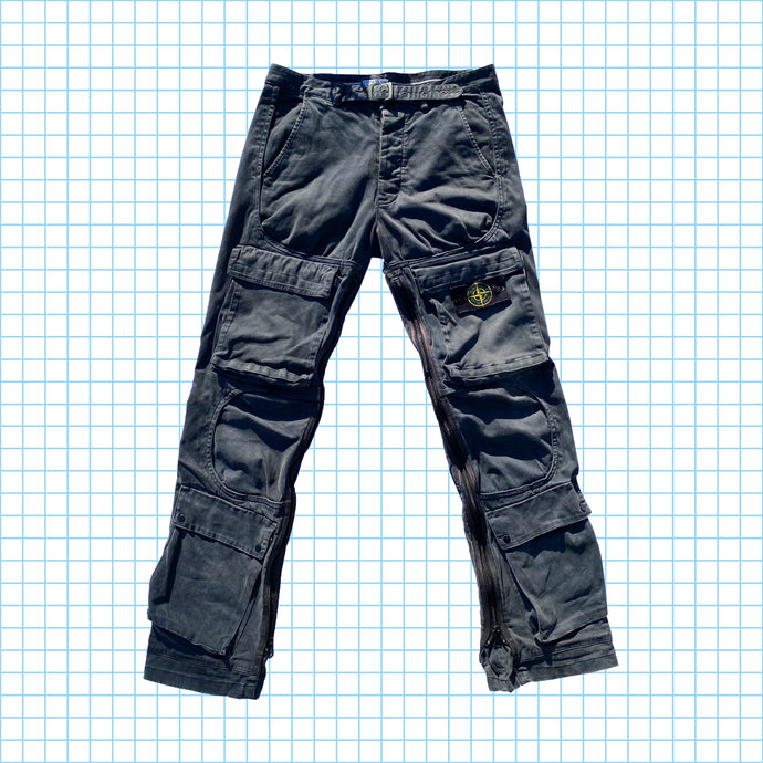 Stone Island AW04' Pantalon cargo robuste multi-poches