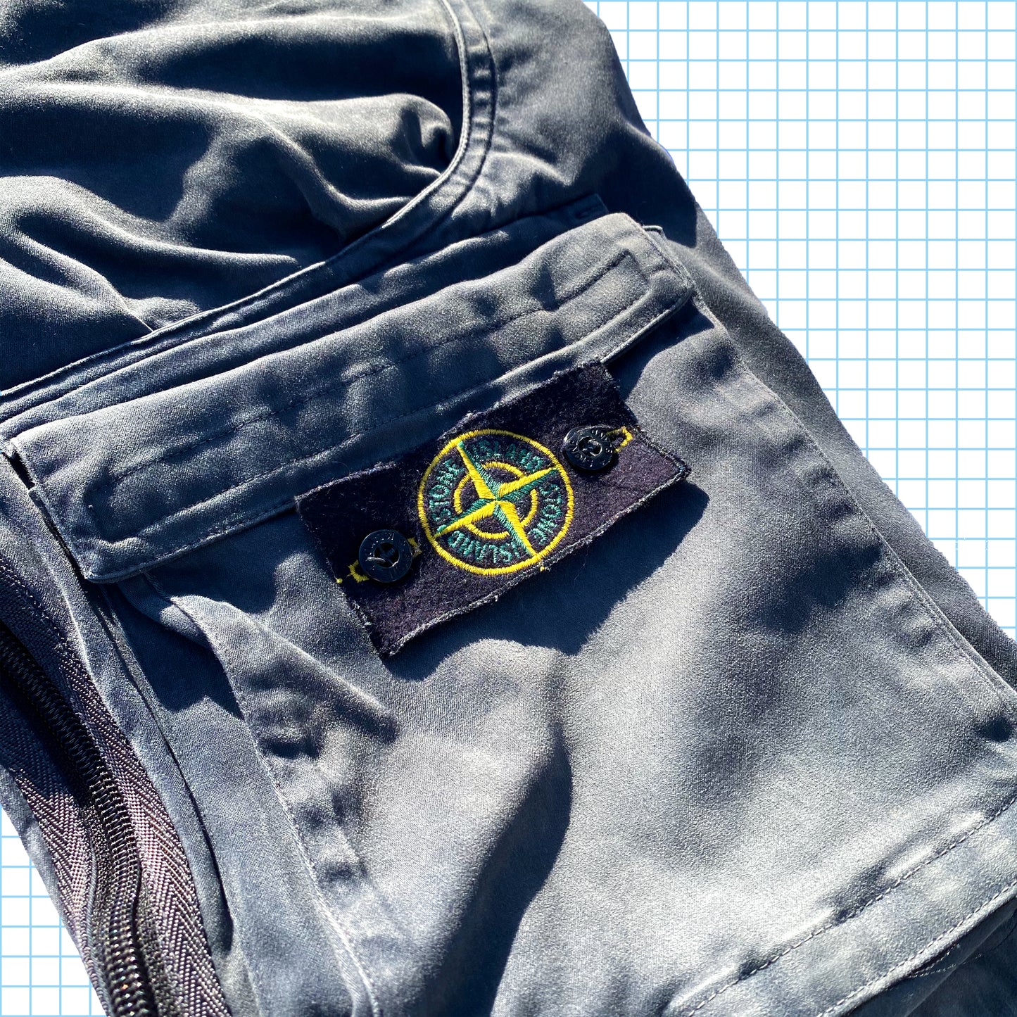 Stone Island AW04' Pantalon cargo robuste multi-poches
