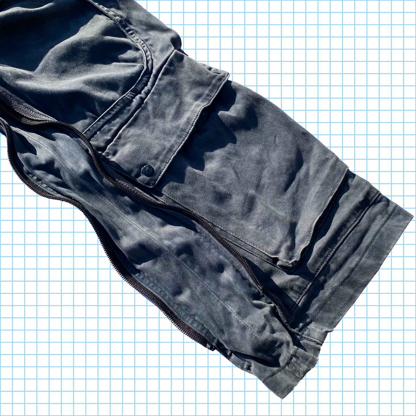 Stone Island AW04' Pantalon cargo robuste multi-poches