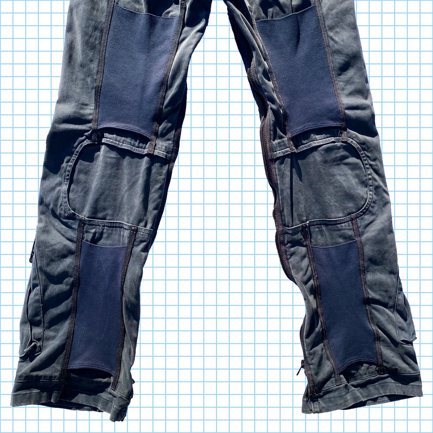 Stone Island AW04' Pantalon cargo robuste multi-poches