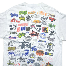 Load image into Gallery viewer, 1990&#39;s Stüssy All Over Graphic Logos Tee - Medium / Large