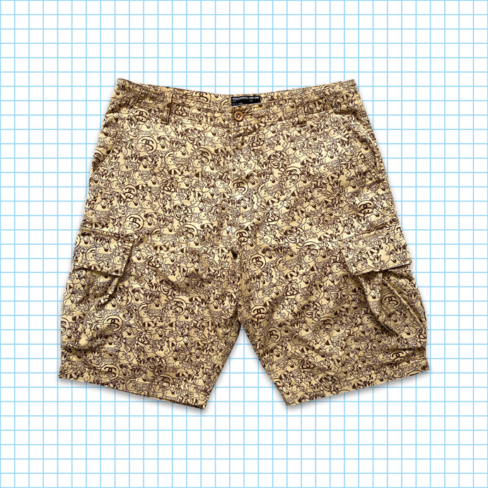 Short cargo vintage Stüssy Repeat All Over Graphic - 34