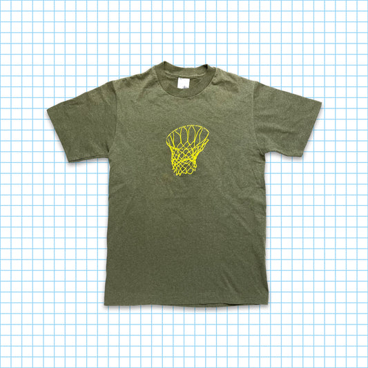 Vintage Stussy Basket Ball Hoop Graphic Tee - Small / Medium