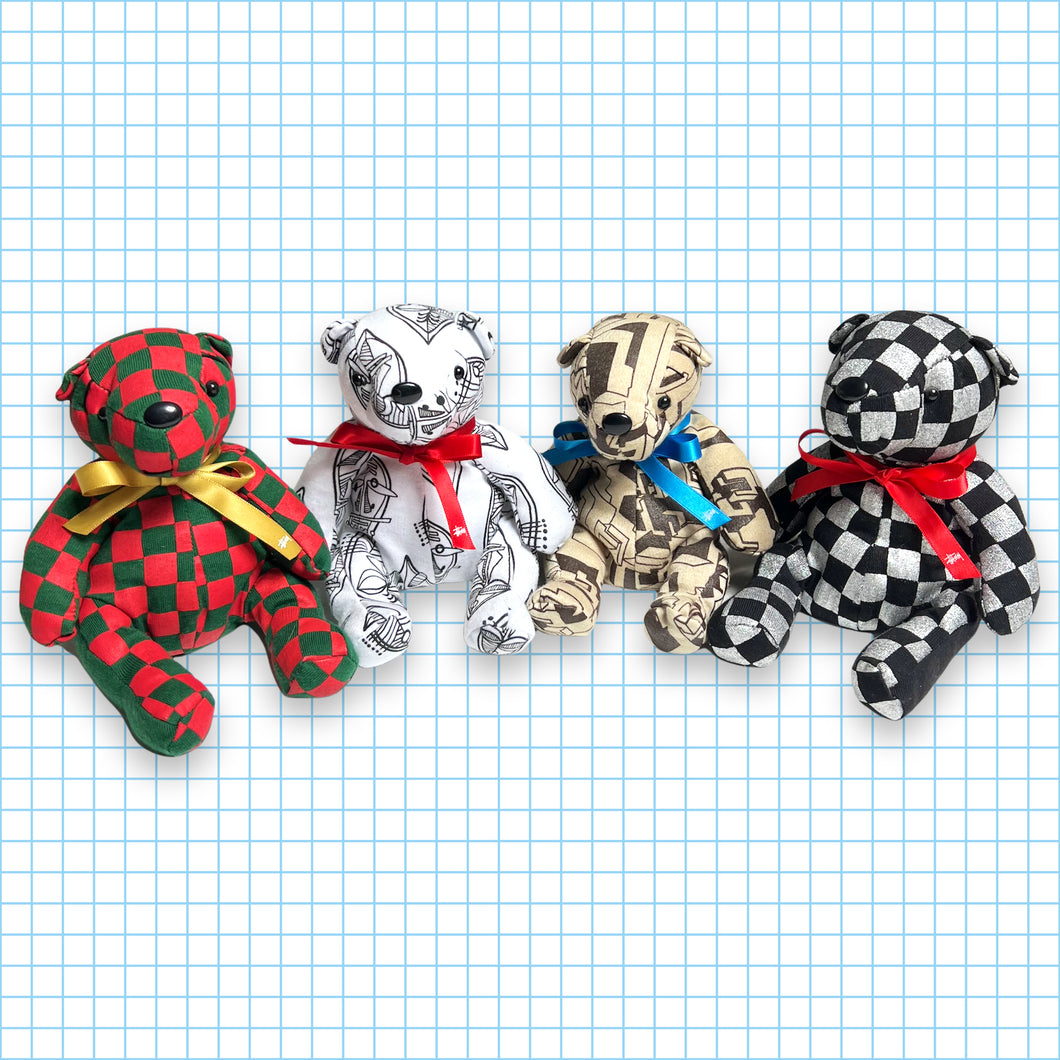 Stüssy Plush Toy Teddy Bears (Set of 4)
